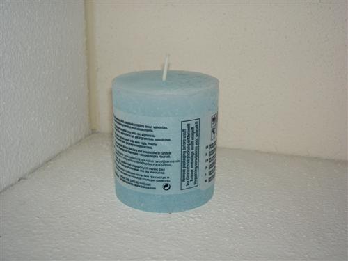Rustieke kaars klein Licht blauw